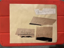 George Caster, Fred Haney, Gee Walker, Jake Early 🔥MLB 1940’s Autographs 🧢 picture