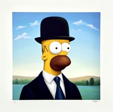 MR. RIPOFF 'Rene Magritte's Homer' #x/25 print w/COA banksy kaws simpsons fairey picture
