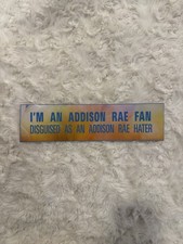 Addison Rae Tour Exclusive Bumper Sticker I’m In Addison Rae Fan Bumper Sticker picture