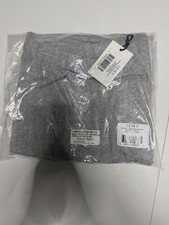 Leset Pointelle Crop Wide Leg Pant (light Grey Melange) Size S Women picture