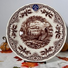 Royal Stafford Pheasant Brown Thanksgiving Plate & Bowl – Choose Your Size – picture