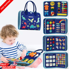 Montessori Toys Busy Board Sensory Activity Developing Board for Motor Skills picture