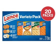 Lance sandwich crackers, variety pack, 3 Flavors, 20 Individually Wrapped Packs. picture