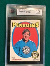 1971 72 OPC TIM HORTON PITTSBURGH KSA 8.5   R58 picture