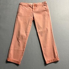 Pilcro and the Letterpress Hyphen Jeans Womens 28 Peach Coral Crop Stretch Denim picture