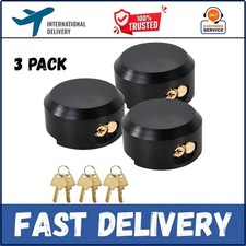 3 Pack Puck Locks Trailers Keyed Alike 2-7/8” Hidden Shackle Padlocks Heavy Duty picture