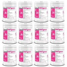 CAVIWIPES ALL PURPOSE DISINFECTANT WIPES 160 COUNT – 12 CANISTERS picture