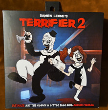 NECA Terrifier 2 Ultimate Art the Clown & Little Pale Girl Figure Set Boxed picture
