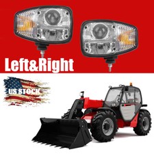 E9 Pair LED Headlights Turn Signal Lamp For Manitou MT625 MT731 MT932 MT1335 picture
