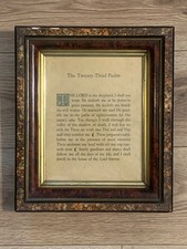 Antique Victorian Psalm 23 The Twenty-Third Psalm Framed 1880s to 1920s picture