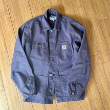 Carhartt WIP Michigan Chore Coat Jacket Large L Lavender Purple Workwear picture