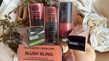 NUDESTIX Nudies Matte + Glow Core All Over Face Blush Stick BLUSH BLING New NIB picture