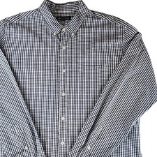 J.Crew Mercantile Flex Mens XL Navy Gingham Button Down Shirt J5287 picture