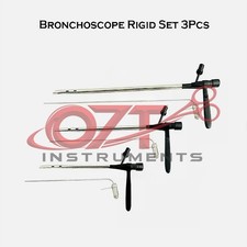Bronchoscope Rigid with FiberOptic Light Carrier STORZ FIT 3pc Set Black Coated picture
