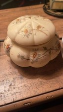 1800 Mt Washington Smith  Bro Melon Powder Dish with Daisies.  picture