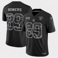Share Brock #89 Bowers Raiders Black 2026 Salute to Service Limited picture