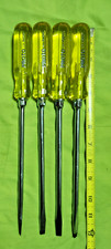 4 New Old Stock NOS Proto Screwdrivers Black Tip Professional Grade Tools U.S.A picture