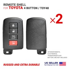 2X New Smart Remote Key Shell With Blade TOY48 for Toyota 4 Button High Quality  picture