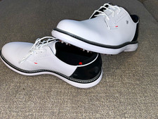 FootJoy FJ Traditions Men’s Golf Shoes Spiked Waterproof White/Black/Red 11.5 M picture