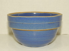 Vintage Small Cobalt Blue Nesting Bowl Beehive Sides 5 Inches Wide USA Pottery picture