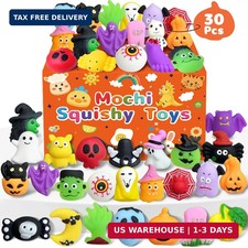30 Pcs Halloween Mochi Squishy Toy for Kids, Party Favors Non Candy Treats picture