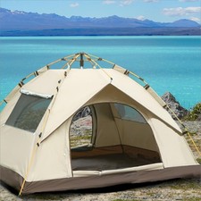 3-4 Person Automatic Camping Tent Hiking Instant Canopy Pop Up Tents Waterproof picture