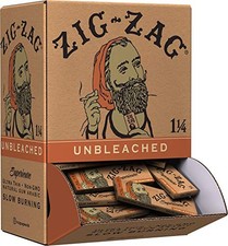 ZIG-ZAG Rolling Papers Unbleached 1 1/4 - 48 ct Display Box picture