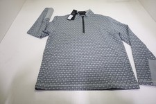 Greyson Monogram Jacquard 1/4 Zip Pullover Mens Size Medium Arvon INV12677980 picture