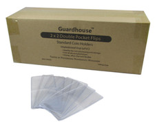 Bulk/1000 Pack 2 Pocket Guardhouse 2x2 Coin Flips - Double Pocket -Unplasticized picture
