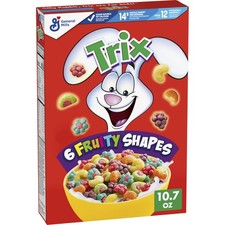 Trix Breakfast Cereal, 6 Fruity Shapes, Made with 10.7 Ounce (Pack of 1) picture