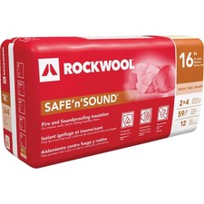 Rockwool SafenSound 16 In. x 47 In. Stone Wool Insulation (12-Pack) picture