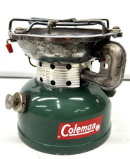 Vintage Coleman 502 Single Burner Camp Camping White Gas Fuel Stove Naphtha 1963 picture