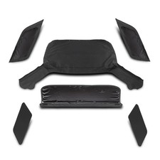 Soft Top 3 Smoke Windows for Isuzu Rodeo 2000-2002 Amigo 1999-2000 6PCS Black picture