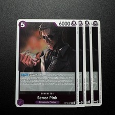 4x Senor Pink OP10-067 R - One Piece TCG English Playset Near Mint Purple Enel picture