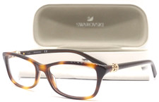 NEW SWAROVSKI SK5243 052 HAVANA WITH GOLD DECOR AUTHENTIC EYEGLASSES FRAME 52-15 picture