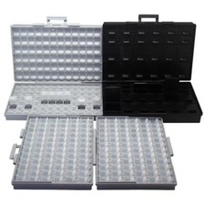3pcs AideTek SMT Resistor Capacitor Storage Box Organizer diodes 2BOX144+BOX48AS picture
