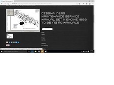 Cessna 172 RG maintenance service manual set w engine overhaul 1980 w A/Ds picture