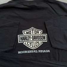 Vintage Harley-Davidson Single Stitch Tee Bellflower CA Moorehead NV XXL Anvil picture