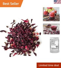100% Natural Hibiscus Flowers - 16oz - EarthWise Aromatics for Immune Support picture
