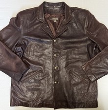 ARTURO - Men's Vintage Brown Genuine Leather Jacket - Size 48 picture