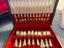 55 Pc Gorham Imperial Chrysanthemum Sterling Silver Flatware Set 1894 No Mono picture