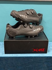 LAKE MX332-X BLACK/SILVER Mens MTB SHOES EU50 USA 15.5 (M25-26) picture