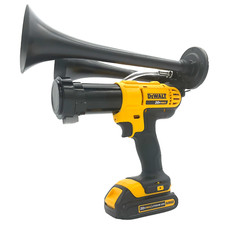 GatorBlast™ For Dewalt 20V Battery Impact Air Horn Dual Black 2x Trumpets  150BD picture