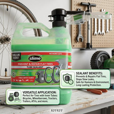 Slime Tube Sealant 1 Gallon Heavy Duty Tire Flat Prevention Liquid Repair picture