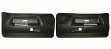 BLACK Molded Front Door Panels for 1970 1971 72 73 74 Dodge Challenger E Body picture
