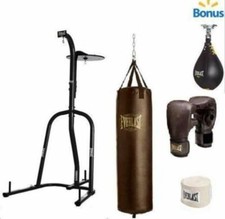 Everlast Dual Station Heavy Bag Stand with 100-lb. Kit and Speedbag Value Bundle picture