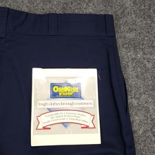 OshKosh B'Gosh Work Pants Men Size 36 X 32 Blue Flat Front Vintage USA Made NEW picture