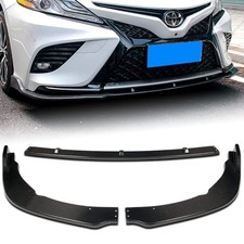 3Pcs Real Carbon Fiber Front Bumper Lip Splitter Kit for 2018-2020 Toyota Camry picture