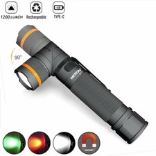 Nicron Tactical Flashlight 1200LM Magnetic Twist 90° Type-C Rechargeable picture