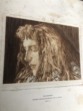 ANTIQUE ETCHING PRINT E. KLOTZ 